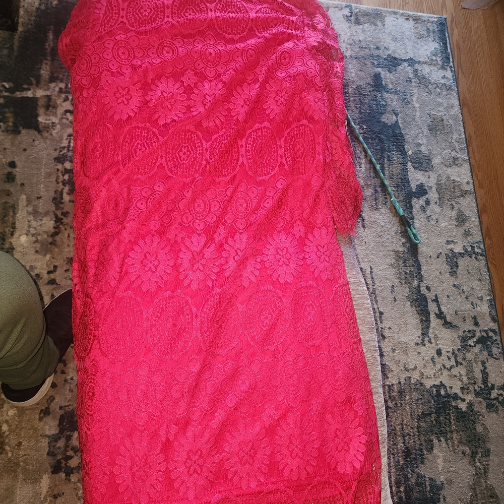 Jessica Howard Pink Lace Off-Shoulder Dress - Picture 2 of 5